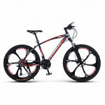 Cross-Country 24"/26" Bike with Shock-Absorbing Spring Fork and Carbon Frame