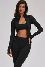 The Kinetic Zip Jacket Sports Bra Leggings | 3-Piece Set