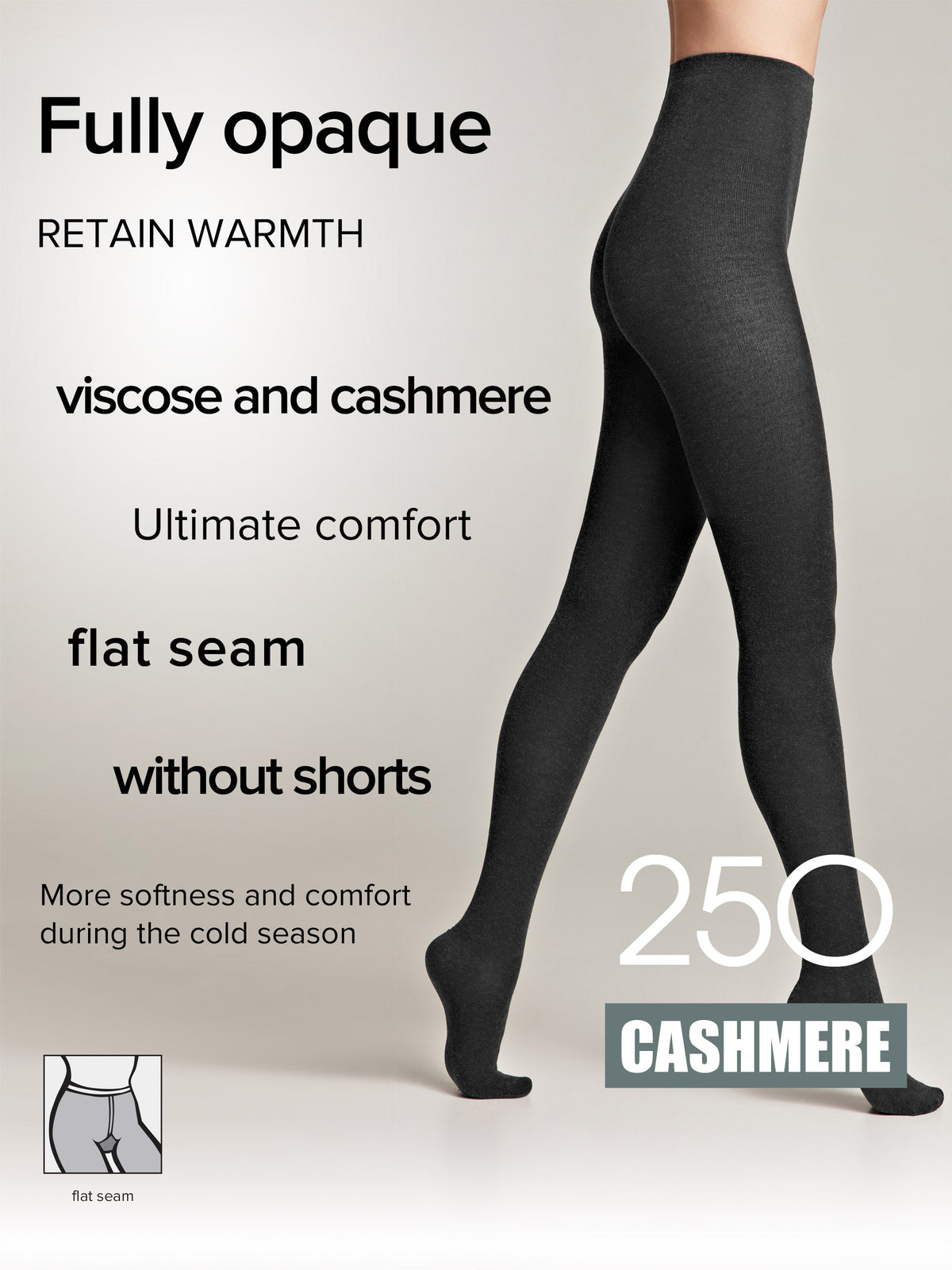 Tights Conte Cashmere 250 Den | Warm Opaque