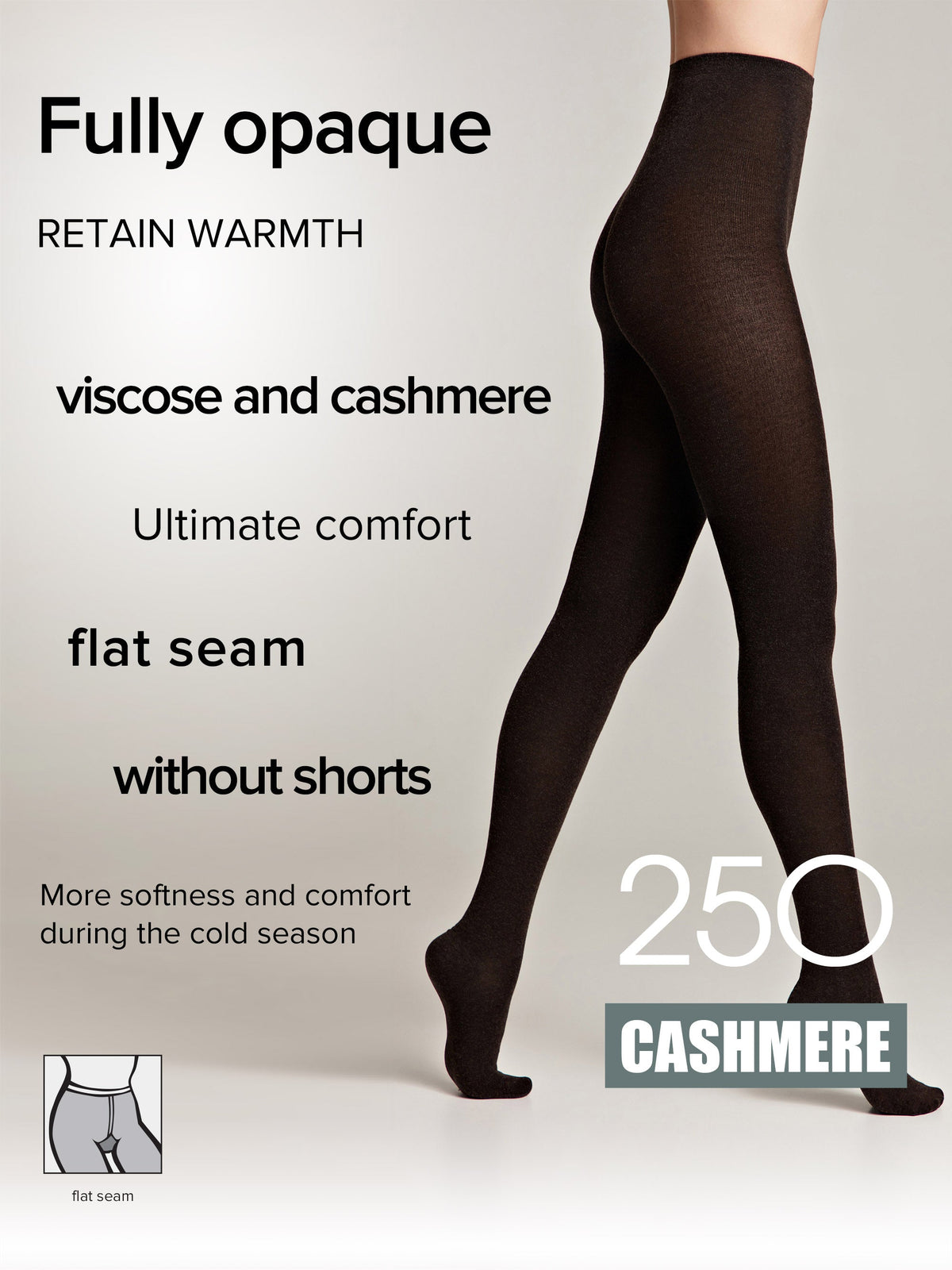 Tights Conte Cashmere 250 Den | Warm Opaque