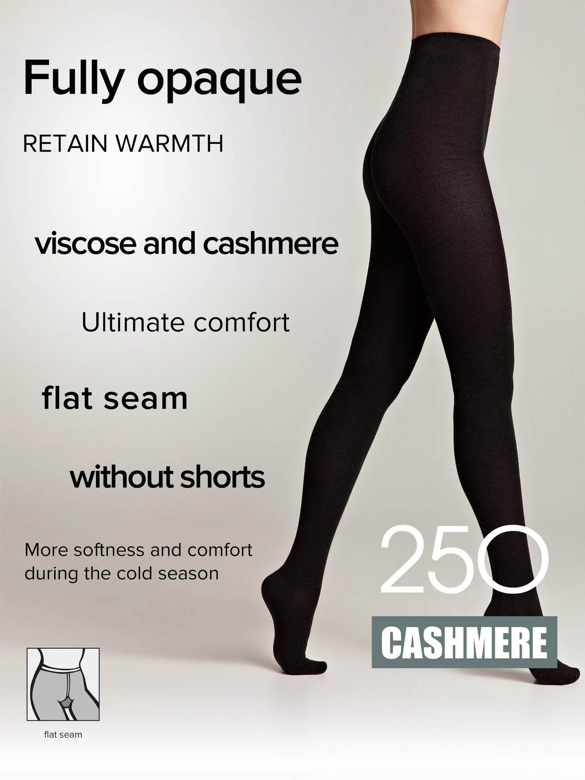 Tights Conte Cashmere 250 Den | Warm Opaque