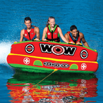 WOW Watersports Bingo 1-3 Person Cockpit Ski Tube with Foam Handles