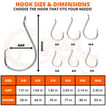 Double Offset Circle Hooks 10/0 - Value Pack