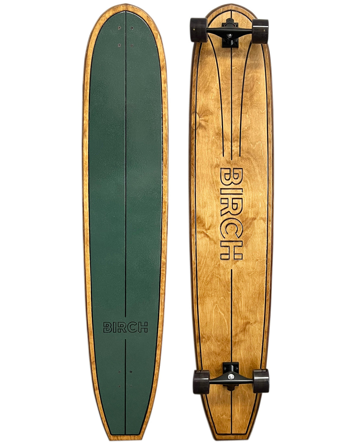 BIRCH 60" LOG Longboard Cruiser Skateboard | Complete Setup or Deck Only