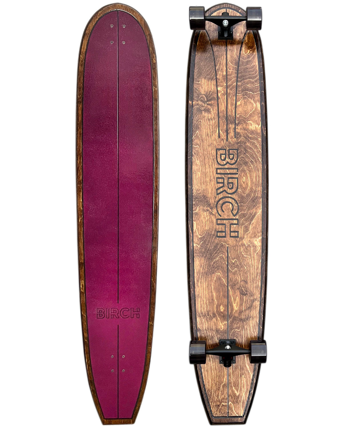 BIRCH 60" LOG Longboard Cruiser Skateboard | Complete Setup or Deck Only