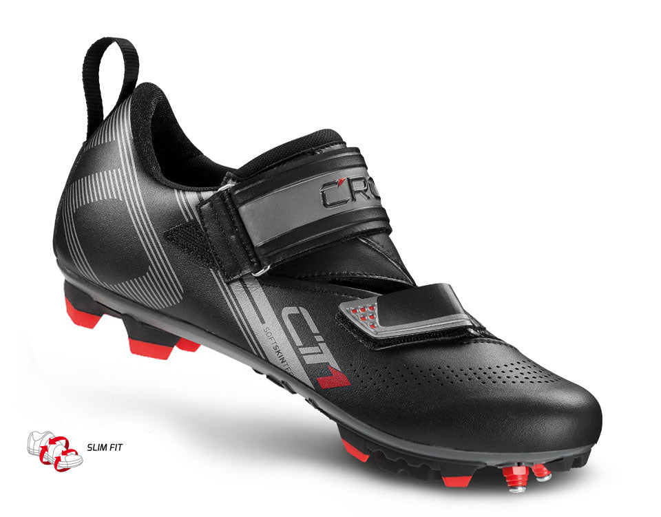 CRONO CT1 MTB OffRoad Triathlon Cycling Shoes | Black