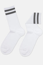Conte Active Cotton Long Socks with Lurex Stripes