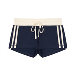 Loki & Ivy Women's Contrast Stripe Track Shorts