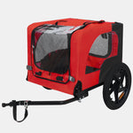 Pet Bike Trailer with Foldable Steel Frame | Small & Medium Pets