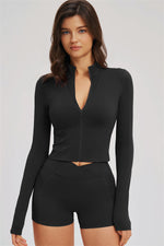 The Sizzle Zip Jacket Shorts | 2-Piece Set