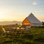 Oxford Bell Tent 9.8’/13.1’ with Stove Jack for Family Camping