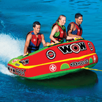 WOW Watersports Bingo 1-3 Person Cockpit Ski Tube with Foam Handles