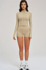 The Sizzle Zip Jacket Shorts | 2-Piece Set