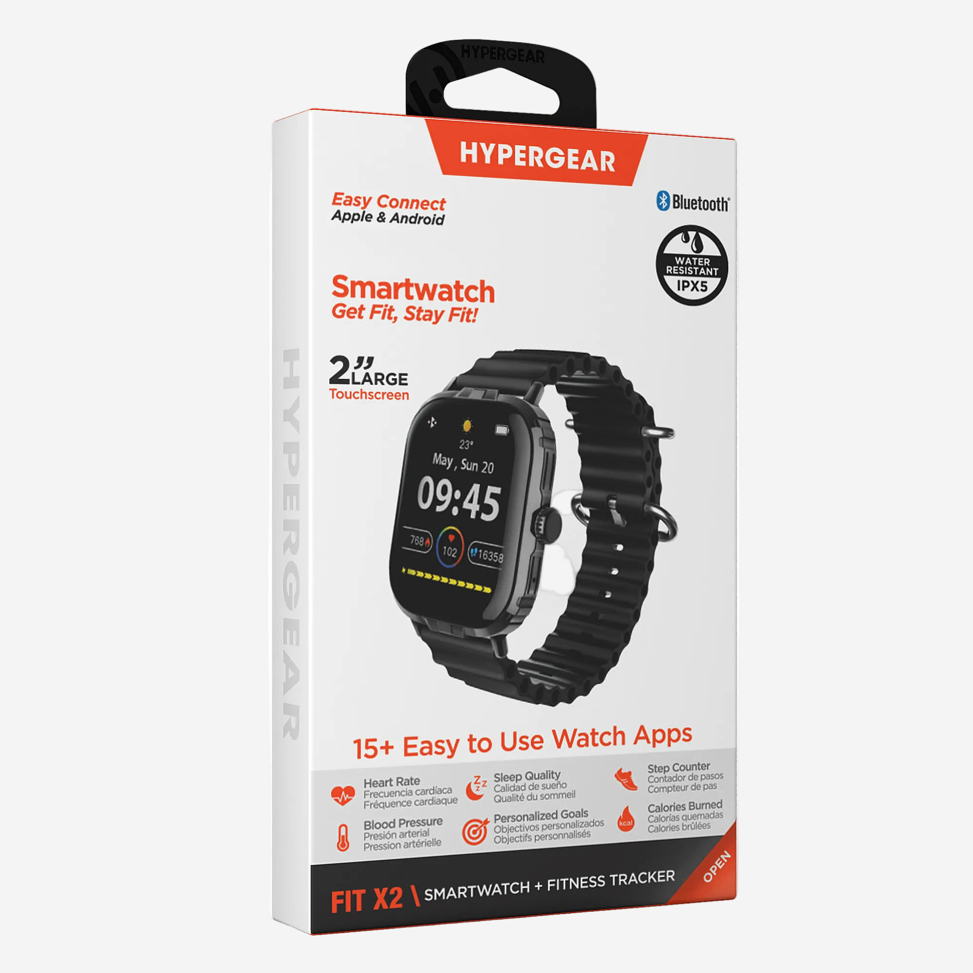 HyperGear FIT X2 Smartwatch and Fitness Tracker