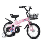 16" Sporty Kids Bike with Training Wheels and Stand Adjustable Saddle | Aged 4-8 Years (Tall Height 41-46")