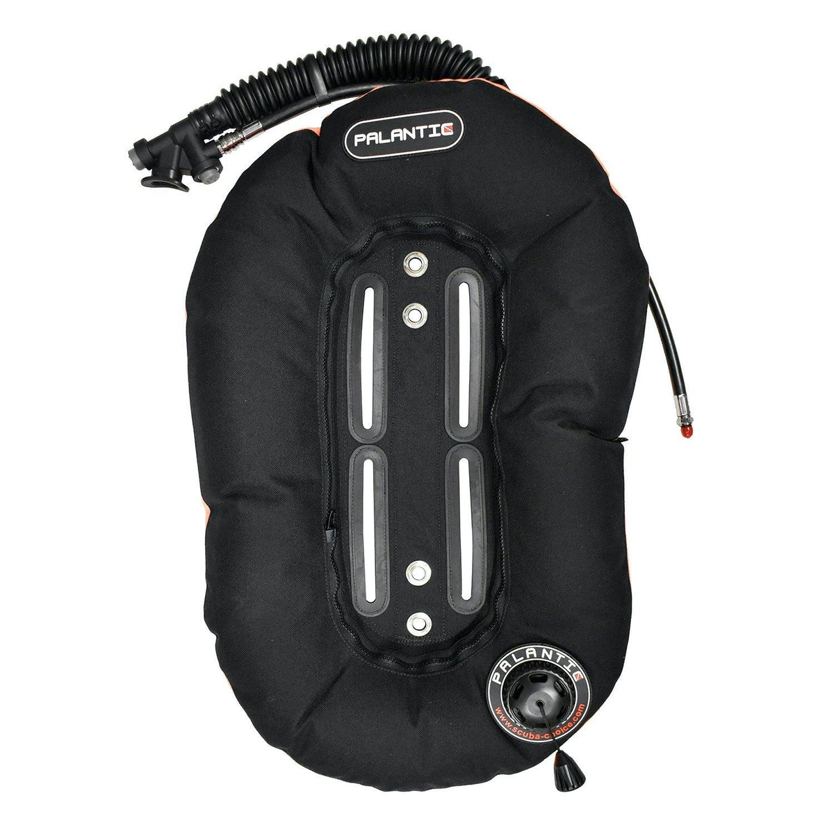 Palantic Neptune Pro Diving Donut Wing Single Tank 30lbs | Black w/ Orange Accent