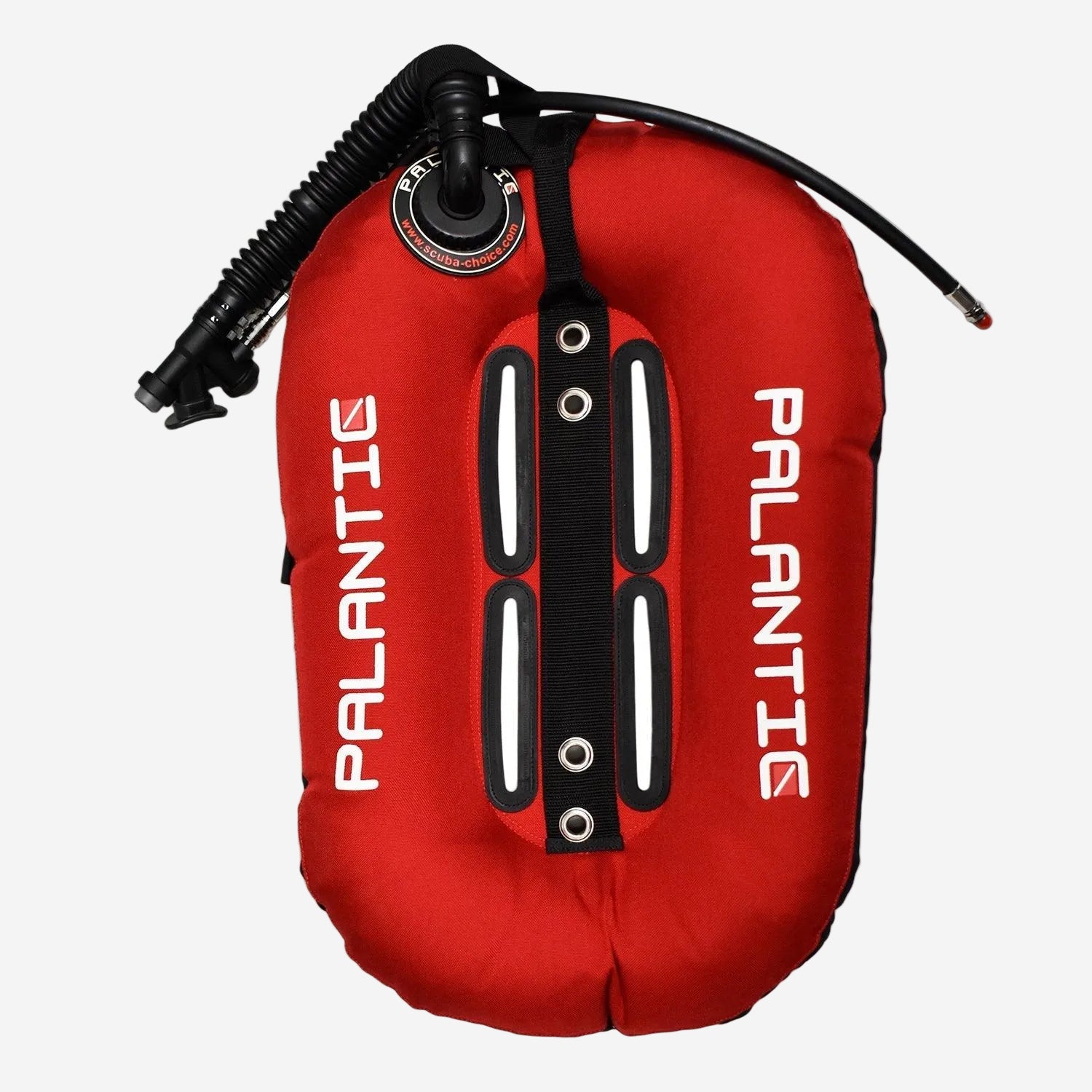Palantic Neptune Pro Diving Donut Wing Single Tank 30 LBS | Red w/ Black Accent