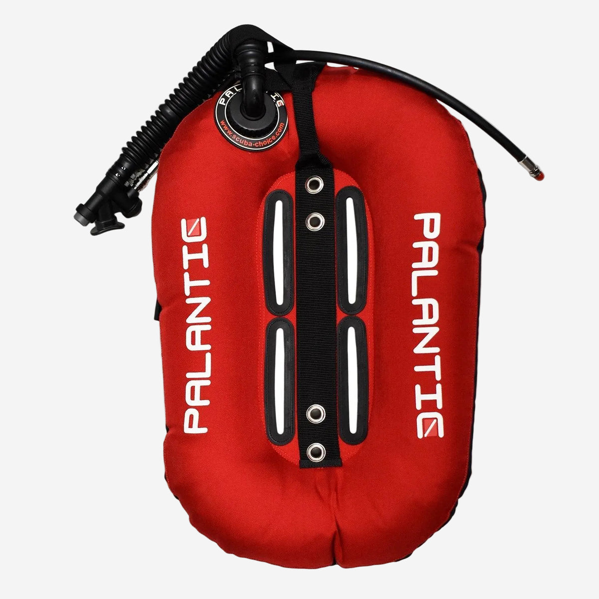 Palantic Neptune Pro Diving Donut Wing Single Tank 30 LBS | Red w/ Black Accent