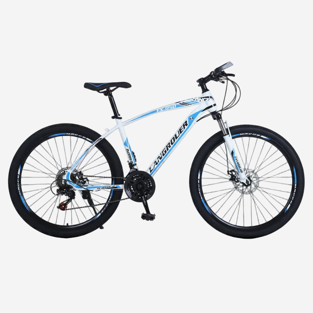 Cross-Country 24"/26" Bike with Shock-Absorbing Spring Fork and Carbon Frame