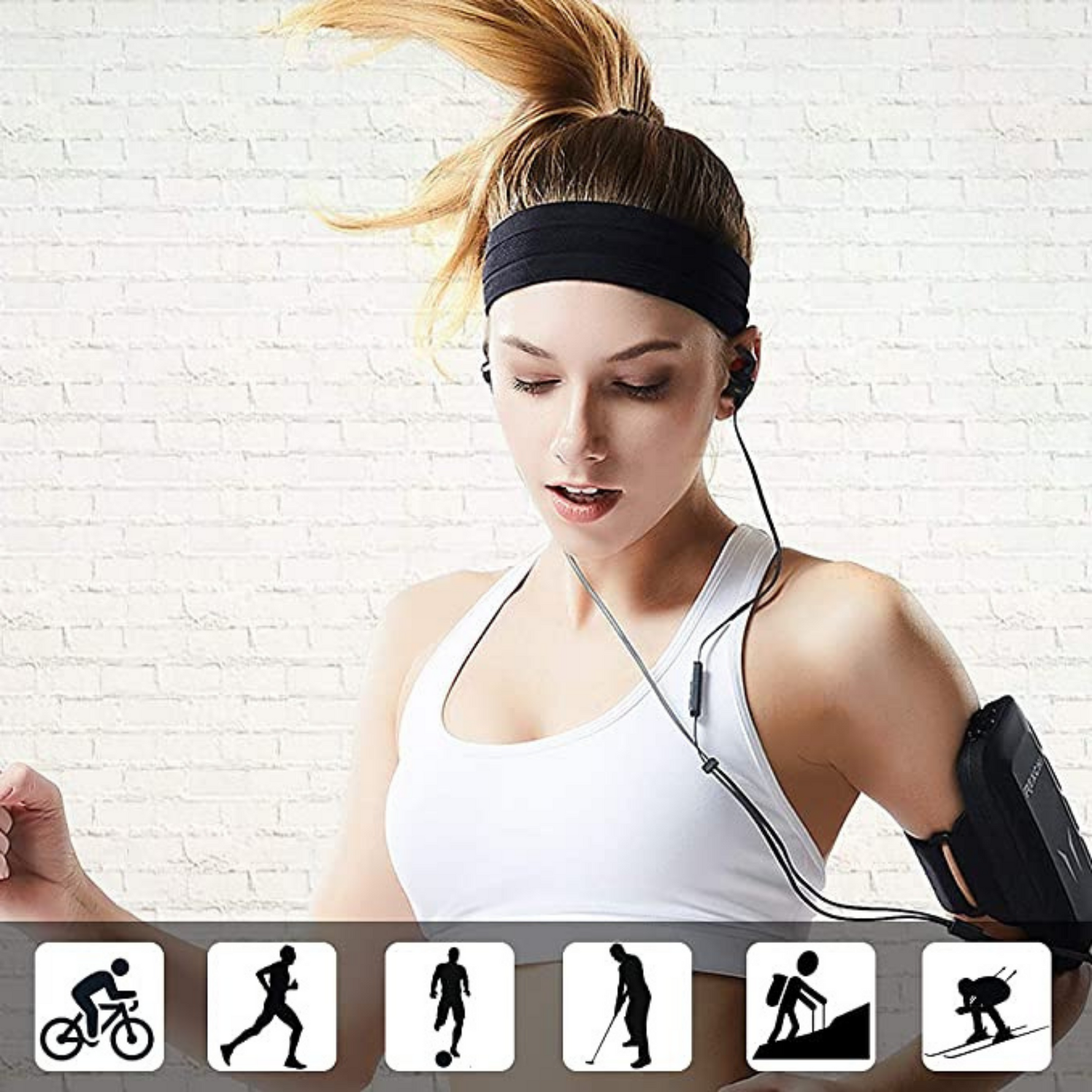 JupiterGear Sweat Wicking Fitness Headband for Yoga, Running and Exercise