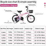 18" Sporty Kids Bike with Training Wheels and Stand Adjustable Saddle | Aged 5-10 Years (Tall Height 39-49")