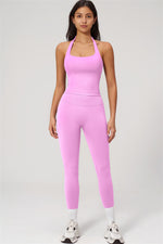 The Empower Halter Crop Top Leggings 2-Piece Set