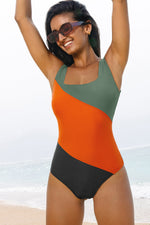 Oakleigh Padded Square Neck One-Piece Swimsuit