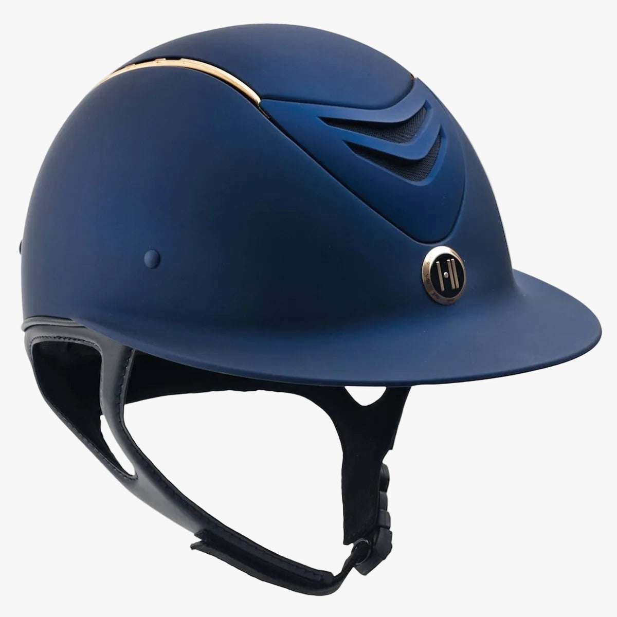 MIPS™ CCS Avance Wide Brim Helmet | Navy Matte with Rose Gold Rail