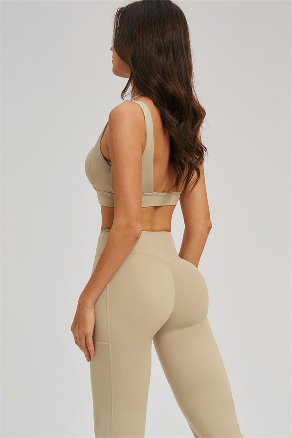 The Sizzle Sports Bra Flared Leggings | 2-Piece Set