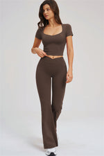 The Sizzle T-Shirt Flared Leggings | 2-Piece Set