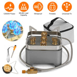 12000W Portable Camping Stove with Cassette Adapter Windproof Outdoor Backpacking Burner