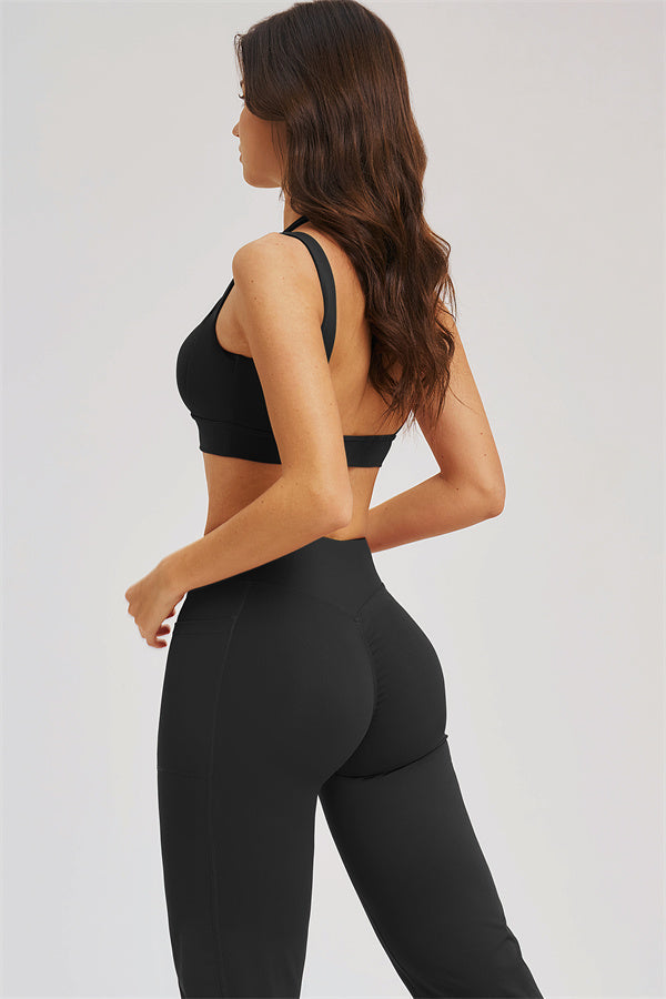 The Sizzle Sports Bra Flared Leggings | 2-Piece Set