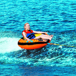 WOW Watersports Lil' Skipper 1 Person Towable with Fast Inflate and Built-In Cup Holder