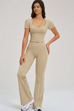 The Sizzle T-Shirt Flared Leggings | 2-Piece Set