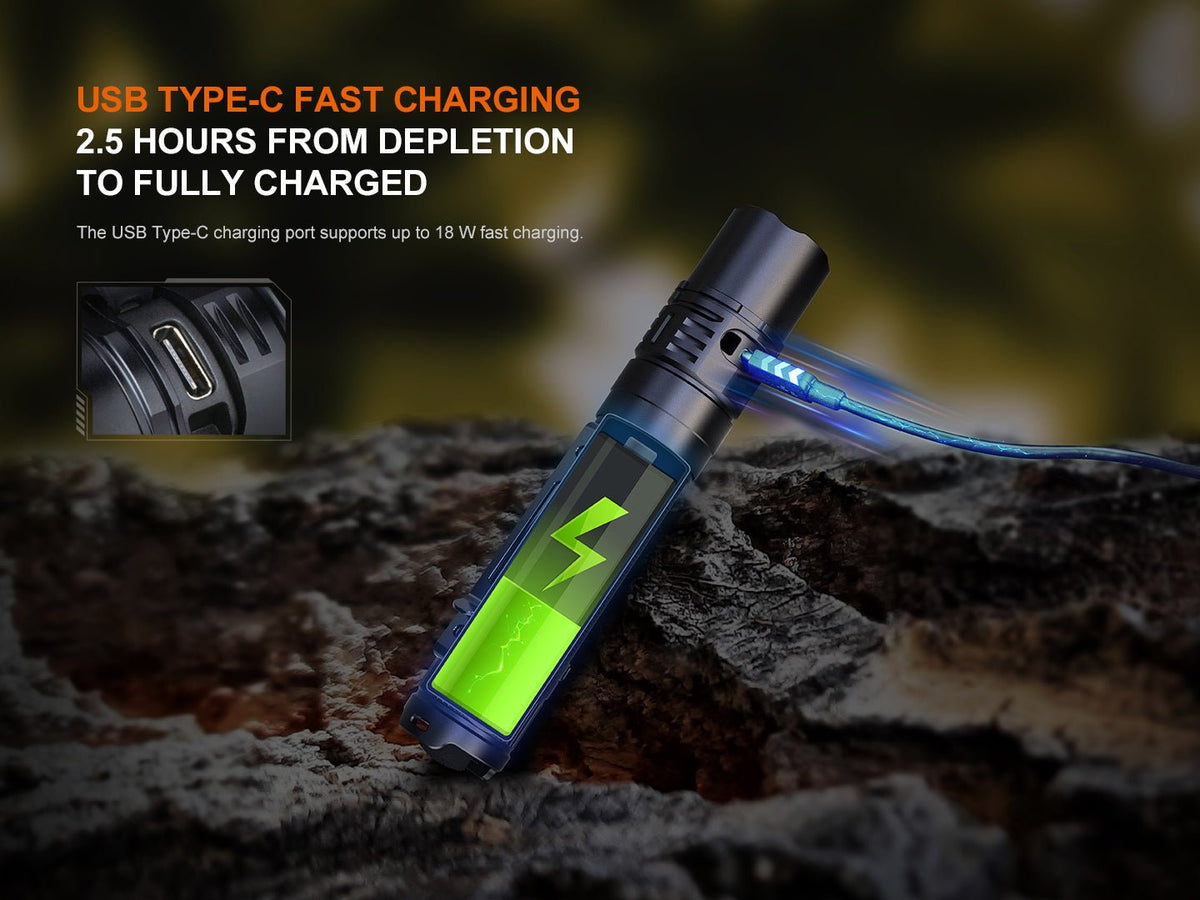 Fenix PD36R V2 Compact Rechargeable Tactical Flashlight | 1700 Lumens