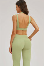 The Sizzle Sports Bra Flared Leggings | 2-Piece Set