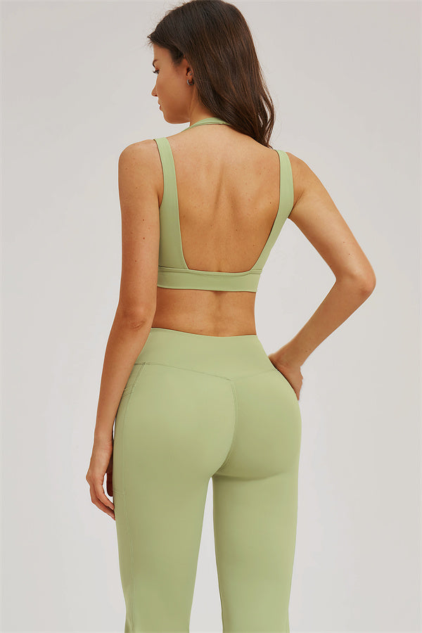 The Sizzle Sports Bra Flared Leggings | 2-Piece Set