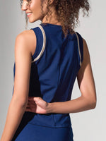 Elle Classic Active Tennis & Pickleball Tank | Ink/Silver Sand