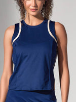 Elle Classic Active Tennis & Pickleball Tank | Ink/Silver Sand