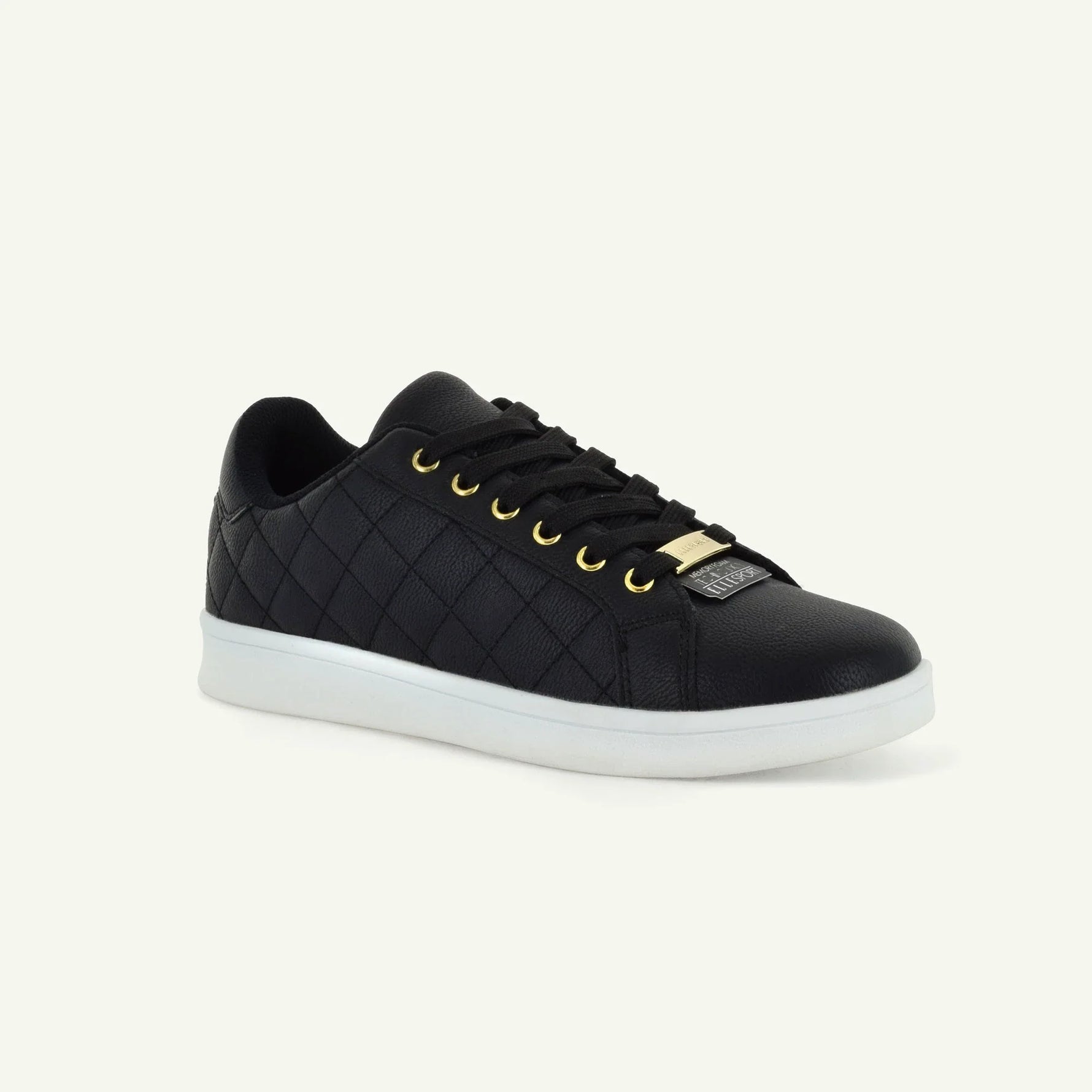 Voltaire Quilted Court Shoe | Black