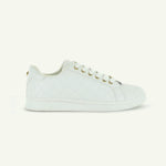 Voltaire Quilted Court Shoe | White