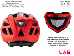 LAS Enigma Cycling Helmet | Matte Black/Red