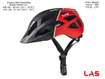 LAS Enigma Cycling Helmet | Matte Black/Red