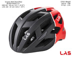 LAS Enigma Cycling Helmet | Matte Black/Red