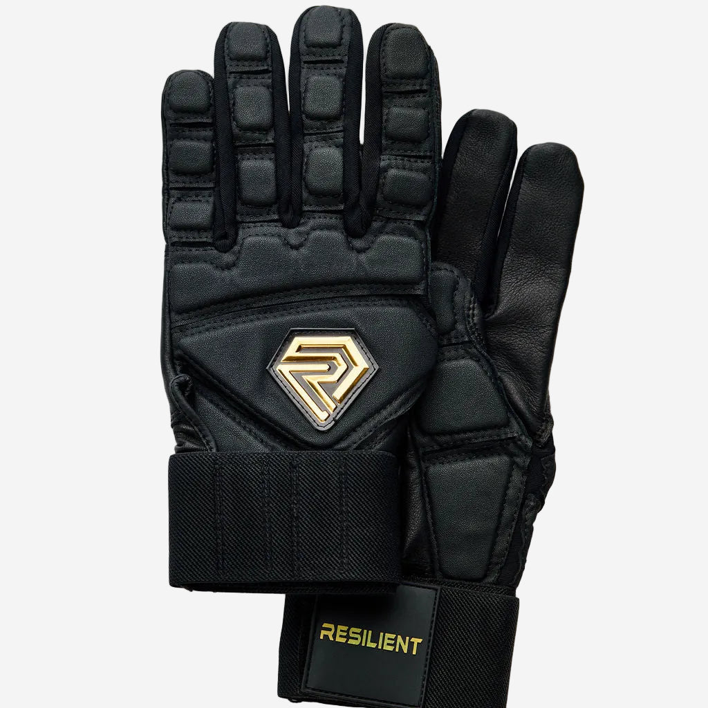 Excalibur Fastpitch Batting Gloves | Black and Gold