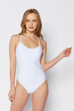 One-Piece Swimsuit White | F1701