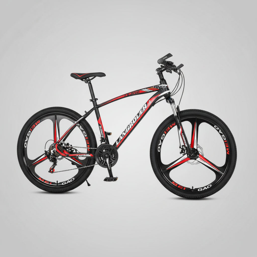 Cross-Country 24"/26" Bike with Shock-Absorbing Spring Fork and Carbon Frame