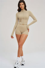 The Sizzle Zip Jacket Shorts | 2-Piece Set