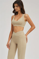 The Sizzle Sports Bra Flared Leggings | 2-Piece Set