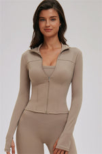 The Kinetic Zip Jacket Sports Bra Leggings | 3-Piece Set